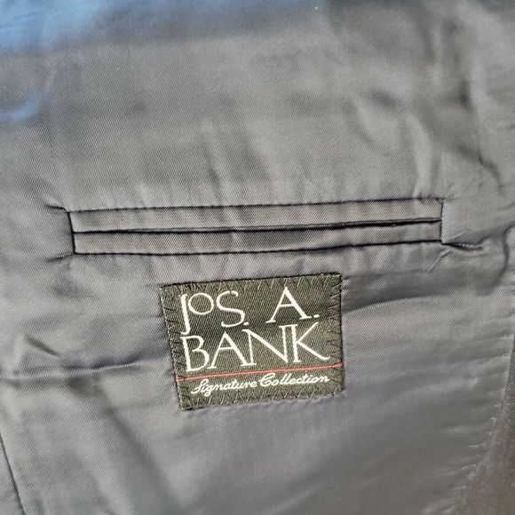 Jos. A Bank Classy 2 Button Suit Jacket ~  Sz 42 ~ Black ~ Lined - Picture 6 of 9